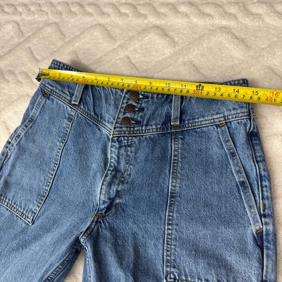 Abercrombie & fitch vintage High-Waisted mom Blue Denim Jeans womens 6 ,28 - Picture 13 of 16